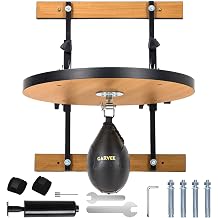 Speed Bag Platform for Boxing Punching Practice with 8 Inch Height Adjustable Mount 360 Degree Swivel and Includes Speed Bag Air Pump