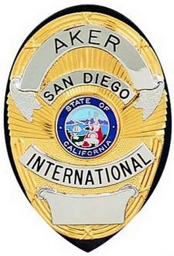 Aker Leather Products A591-BP Clip-On Badge Holder for Shield Badge
