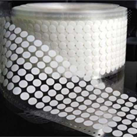 100Pcs Round Waterproof Breathable Hydrophobic Membrane E-PTFE with Adhesive,3.5mm-35mm Diameter Option (OD 9mm x ID 4.5mm)
