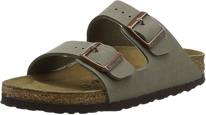 Birkenstock Unisex Arizona Sandal,Stone Birkibuc,41 M EU