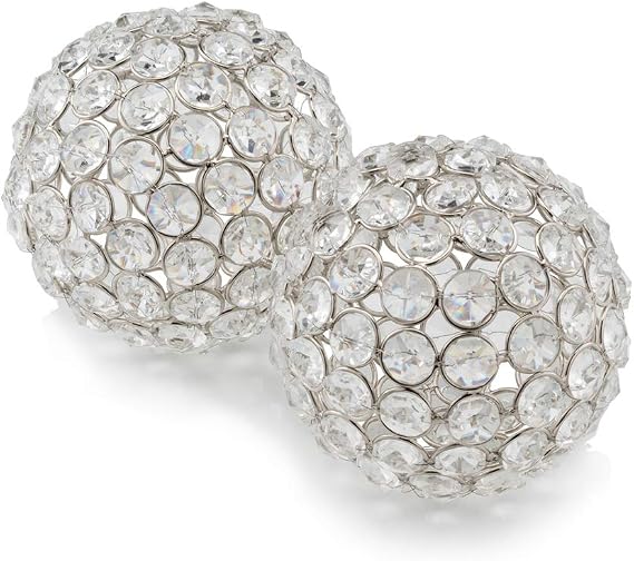 Modern Day Accents Sphere, 4 Inches, Silver