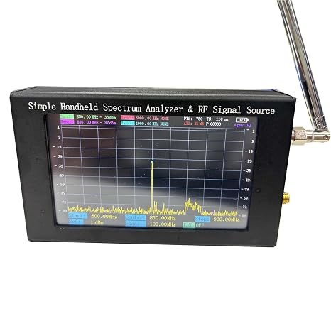 ZQ6 Handheld Spectrum Analyzer 35MHz-6000MHz Signal Source & Spectrometer with Tracking Frequency Range 6GHz Scan Width Fast Scanning Portable for Signal Testing and Analysis