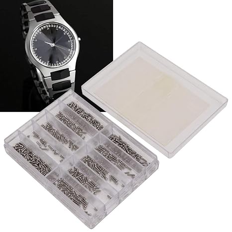 1.6-6.0mm Stainless Steel Cross Screw, Watch Back Screws Replace Micro Screw Set with Box, for Wristwatch Clock Back Case Watch Repair Accessory, Eyeglass Screws Sunglass Spectacles Parts