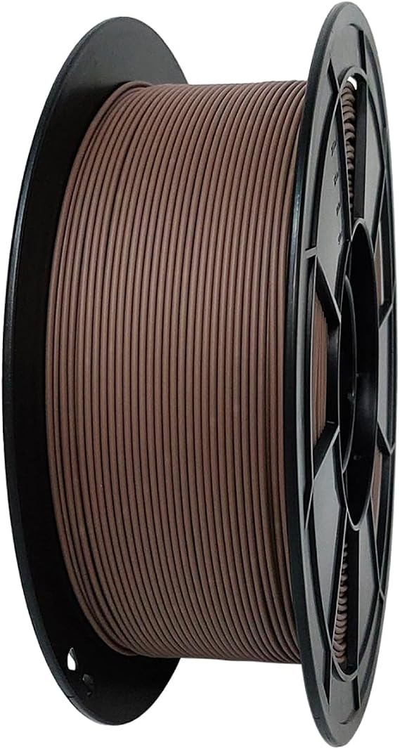 PLA Filament 1.75mm, Matte PLA, Less Layer Lines, Neat Winding 3D Printer Filament for FDM 3D Printer,2.2lbs/1kg Matte Dark Brown