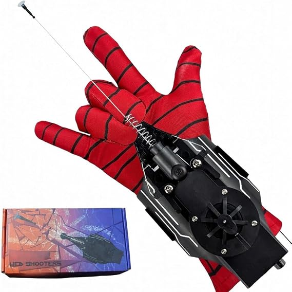 HNCSFW Spider Silk Launcher for Kids,Web Shooters- USB Type c Charging, Launch Distance 8ft - Can Grab Small Objects-Variety of Play Modes