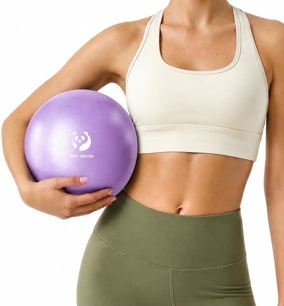 Slim Panda 9 Inch Pilates Ball,23-75CM Exercise Ball for Pilates, Balance, Stability, Workout, Core Training