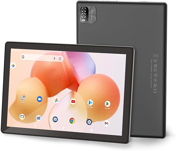 Android Tablet 10.1 Inch, .3GB RAM 64GB ROM 512GB Expand WiFi Tablets PC, 1280 * 800 HD Screen, 2+8MP Dual Camera, Bluetooth, 6000mAh Battery