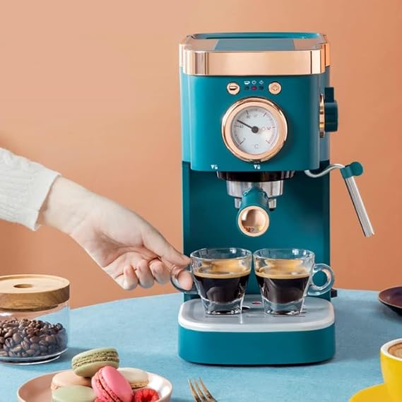 TRTDYFKH Semi Automatic Italian Coffee Maker Machine With Steam Milk Frother, 20Bar Cappuccino Latte Mocha Espresso Coffee Maker Home Mini Steam Fancy