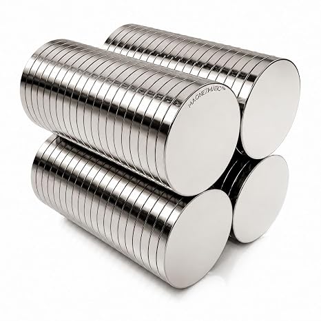 Neodymium Thin Disc Magnets 10mm x 1mm (3/8 x 1/32 inch) N50 100 Pack | Rare Earth Flat Round Magnets for Paper Crafting, Scrapbook Closures & Wargaming Bases