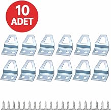 10 Adet Kıvrık Model Metal Tablo Kancası – Vidalı Çerçeve ve Fotoğraf Askı Aparatı, Duvar İçin Sağlam Tablo Askısı, Dayanıklı Metal Yapı