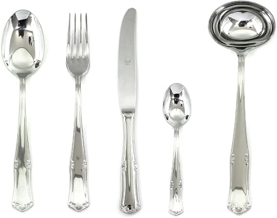 MEPRA 30-Piece Bavaria Moka Cutlery Set,Silver,102222030M