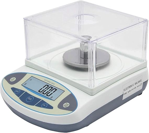 Lab Scale Analytical Electronic Balance 0.01g High Precision Digital Scale Scientific Scale with Windshield(500g/0.01g)