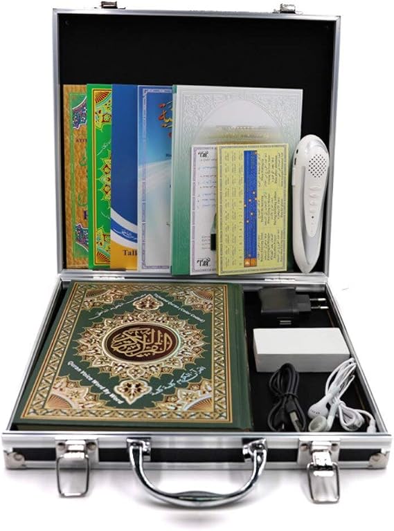 Quran Reading Pen-amazon-100% Feed Back-Bonus Pack -Best Price.4 Gb Pen- 5 Reciters,5 Translations,Hard Copy of Color Quran,Free Charger,Free Books