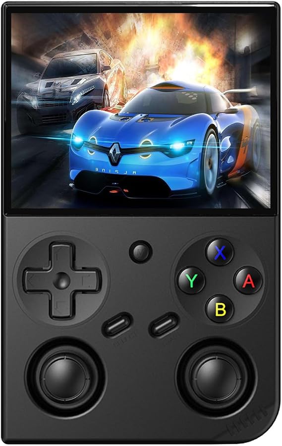 ANBERNIC RG35XXPro Handheld Game Console Linux System H700 3.5" IPSOCA Full Screen WIFI/Bluetooth 4.2 Dual Stick Japanese Support 3200mAh 64GB Black