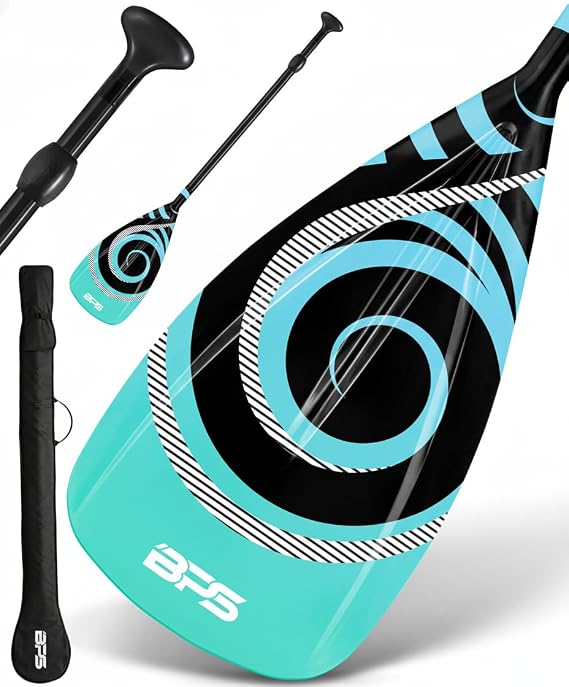 BPS New Zealand Alloy 2-Piece Adjustable Stand up Paddle Board Paddle, Aluminum Shaft Nylon Blade Floating Paddleboard