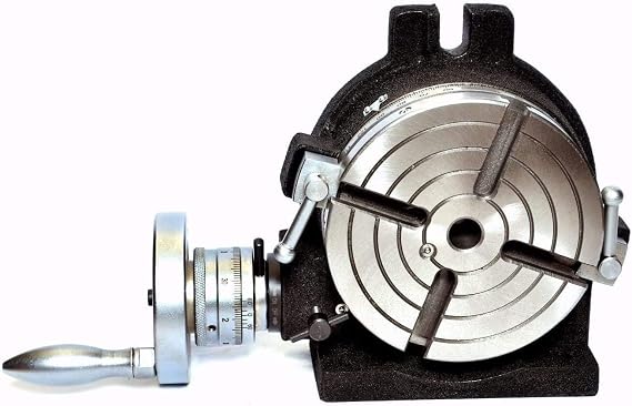 HV6 Horizontal & Vertical Rotary Table - 4 Slots with 90:1 Gear Ratio, 6"