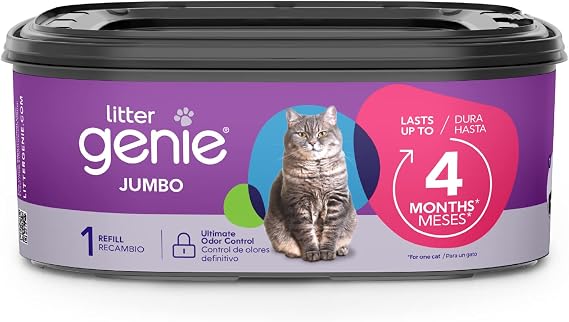 Litter Genie Jumbo Refill Bags, 1-Pack, 28 ft of Continuous Film
