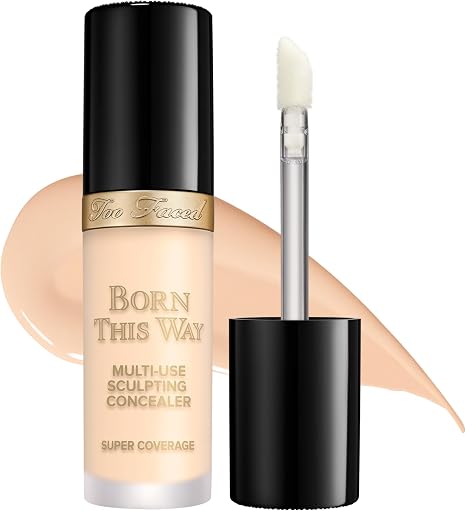 Too Faced Born This Way Super Coverage Multi-Use Concealer | Full Coverage, Oil Free, Long Lasting + Hydrating,13.5ml
