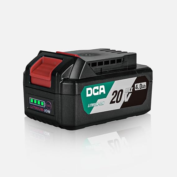 DCA 20V MAX Lithium-Ion Battery, 4.0Ah High Capacity Battery Pack Compactible 20V Cordless Power Tool, 1.3lbs (FFBL2040)