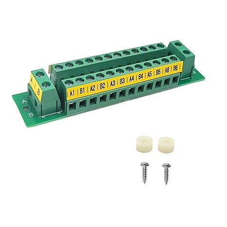 16A 2x12 Position Terminal Block Distribution Power Distribution Board Module for AC DC