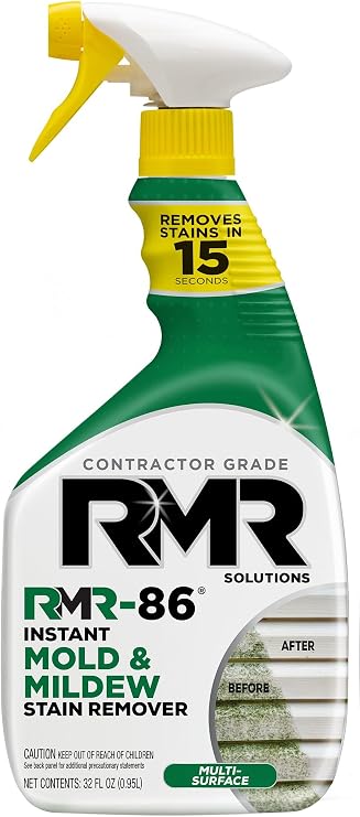 RMR-86 Instant Mold and Mildew Stain Remover Spray - Scrub Free Formula, 32 Fl Oz
