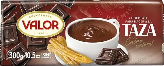 Valor. Hot Chocolate. Chocolate a la Taza Bar. 300g (10.58oz).