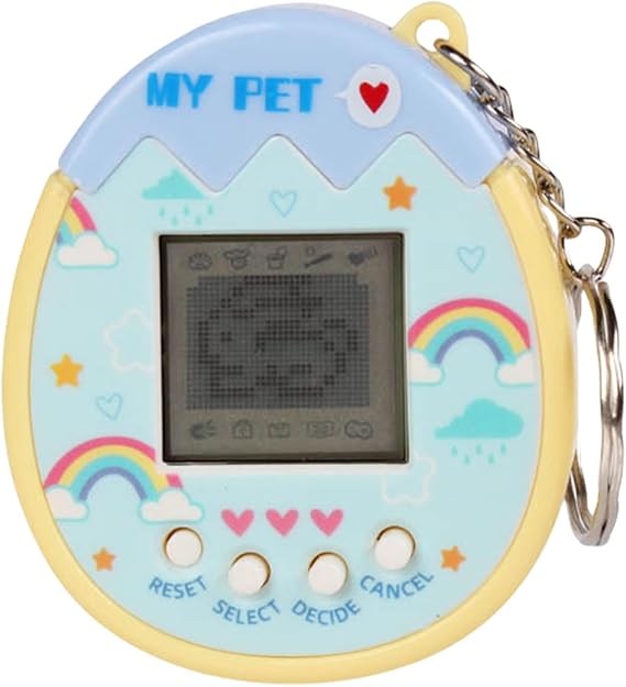 Digital Pet Keychain ? Virtual Electronic Pet Game, Pocket Simulator | Mini Toy Pet Console, Interactive Pet Gift Machine, Tamagotchi Device for Teens, Kids, Adults, Birthday Surprises