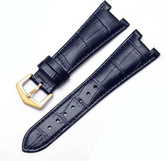 Genuine Leather Watch Band For Patek Philippe 5711 5712G Nautilus Watchs Men And Women Special Notch 25mm*12mm Watch Strap