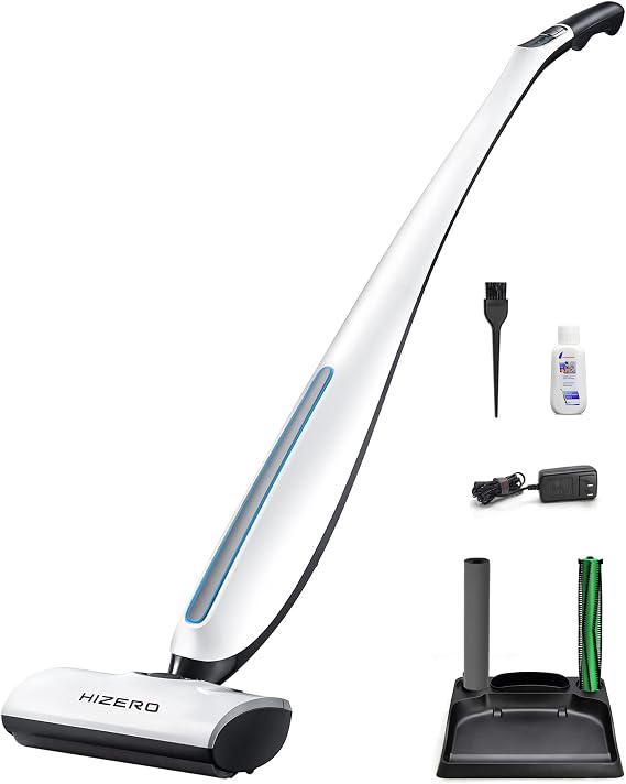 HIZERO Cordless Bionic Hard Floor Cleaner F803, Lightweight Wet Dry Electric Mop, Quiet Stick Hardwood Floors Cleaners, No Suction As Vacuums,Sweep Mop Dry Self Cleaning 4 in 1 Cleaning Machine
