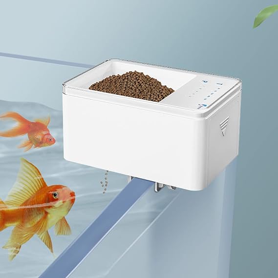 Mini Automatic Fish Feeder, Auto Smart Timer Quantitative Fish Food Dispenser for Aquarium and Tank
