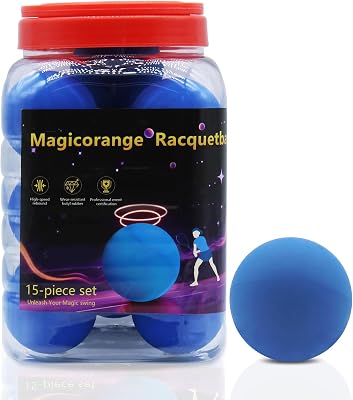 15 Pack Racquetball Multi Colored Racquetballs High Bounce Rubber Racquetballs