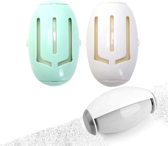 Lint Roller Set 2 StückFusselrolle Wiederverwendbar (Weiss/Grün) mit Deckel Tragbare Gel-Rollerball Waschbarer Fusselrolle Kleidung & Tierhaarentferner Kleidung für Haustierhaar