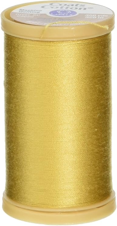 Coats Machine Quilting Cotton Thread 350yd, Temple Gold