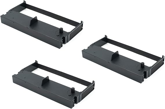 ERC32 Ribbon Ink for Epson TM-U420/TM-H6000/M820/TM935/TM-U675 Compatible with TEC MA-1350/1530, Sharp 3550 & More POS Printers(3 Pack)-Black