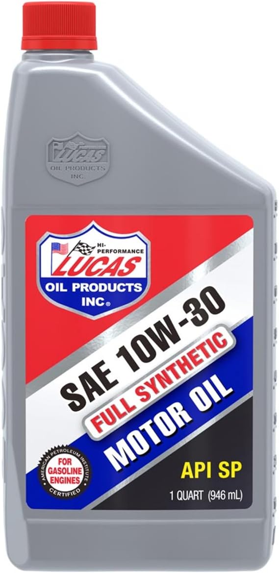 Lucas Oil 10050 Synthetic SAE 10W-30 Motor Oil API SP - 1 Quart