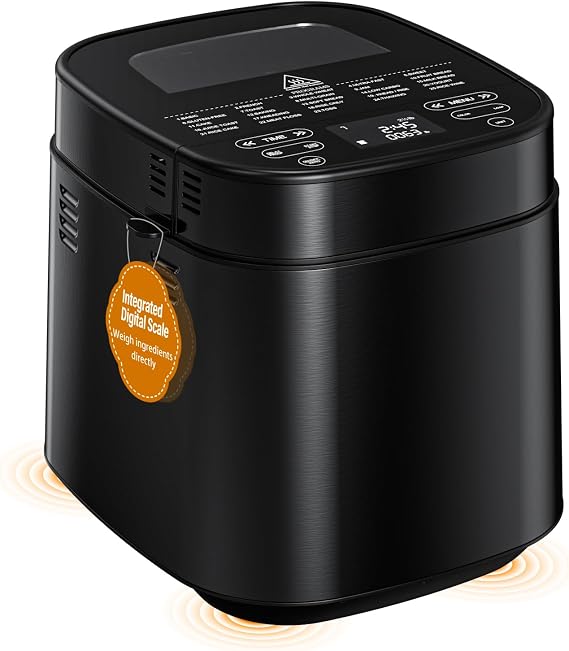 2026 Upgraded 2.5LB Bread Maker with Built-in Electronic Scale