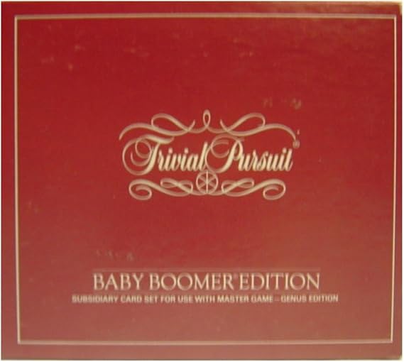 Trivial Pursuit Baby Boomer Edition Subsidiary Card Set For Use With the Master Game - Genus Edition