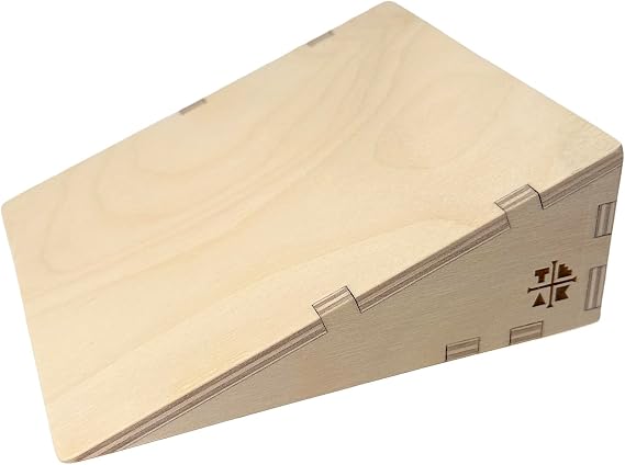 Teak Tuning x Session Wooden Fingerboard Ramp Kicker - 6 x 5.75 x 1.25 inches, Fingerboard Obstacle with Smooth Surface, Handmade in Rochester NY