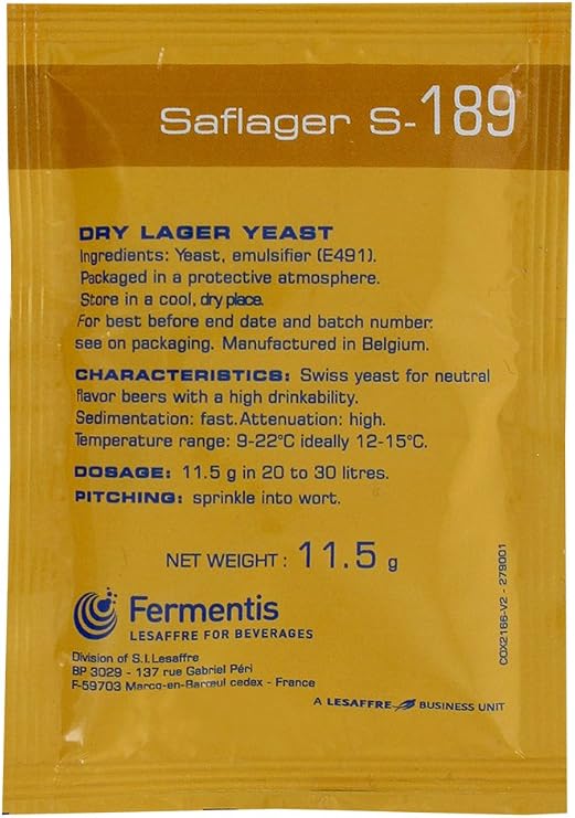 Fermentis Dry Yeast - Saflager S-189 (11.5 g)