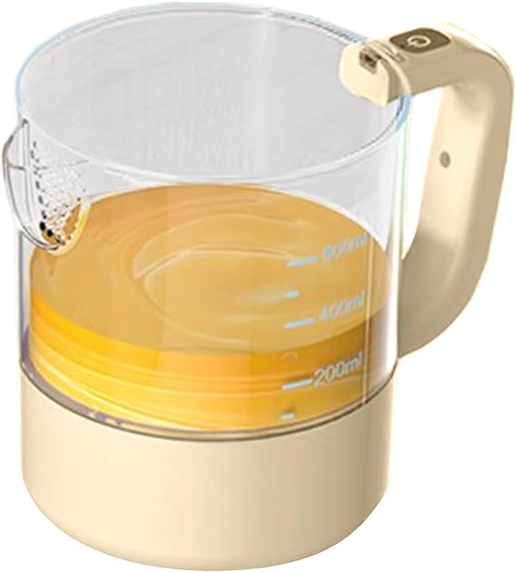 Handheld Food Blender - 1 Liter Large Capacity Electric Egg Stirring System Portable Mixer and Strainer Combo Multifunctional Device | Milk Foam Hot Chocolate Salad Dressing Weaning Food | 電気コーヒーブレンダー ミルクフォーム、コーヒー、ホットチョコレート、サラダドレッシング、ベビーフード、ソース、家庭、寮、ホテル、レストラン、アパート用