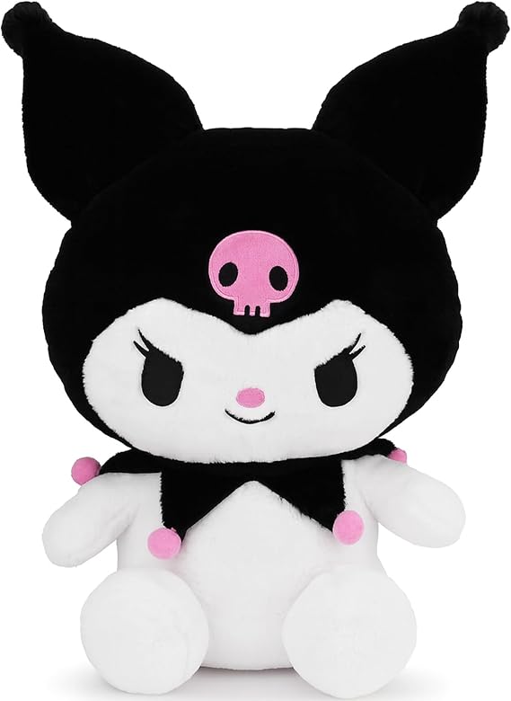 juju Black Kawaii Plush (28 in) - Cute Stuffed Animal Kawaii Plushies - Peluche Big Stuffed Animals Plushie - Peluches Grandes Cute Plushies - Cool Stuff Plush - Plushy (Hpy)