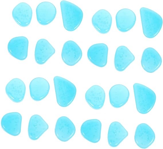 100pcs Aquarium Rocks Glowing Stones for Fish Tank Decoration Night Light Landscape Pebbles for Garden Pathways and Aquatic Environments