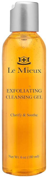 Le Mieux Exfoliating Cleansing Gel - Deep Pore Lactic & Salicylic Acid Face Wash with Hyaluronic Acid & Aloe, Ideal for Oily or Blemish-Prone Skin, No Parabens or Sulfates (6 oz / 180 ml)