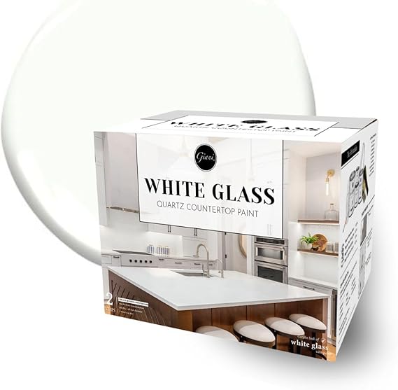 Giani Easy Epoxy Quartz Countertop Paint Kit (White Glass)