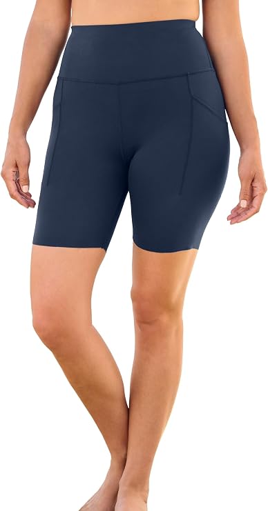 High-Waist No-Slip Swim Bike Short