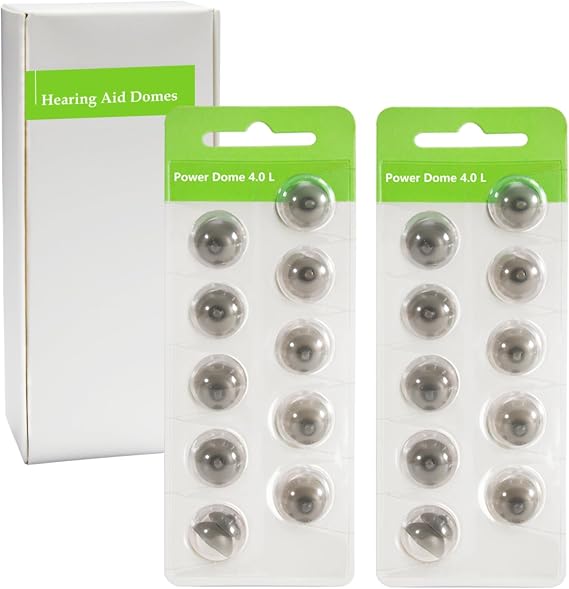 Hearing Aid Domes for Phonak Replacements, Phonak Hearing Aid Domes (Phonak Open Domes Large Size / 2 Packs）, Universal Domes for Phonak Hearing Aid Accessories.