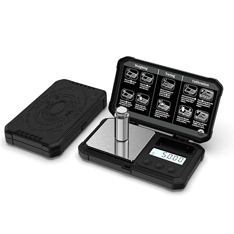 Digitalgram Scale Jewelry Scale 200g 0.01g mini Scale Portable Powder Scale (Black)