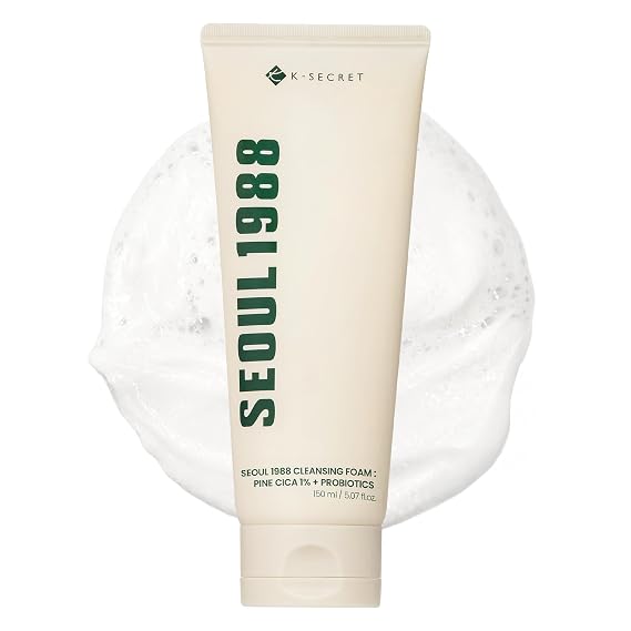 K-SECRET SEOUL1988 Cica Cleansing Foam, Deep Pore Cleanser, 5.07 fl oz