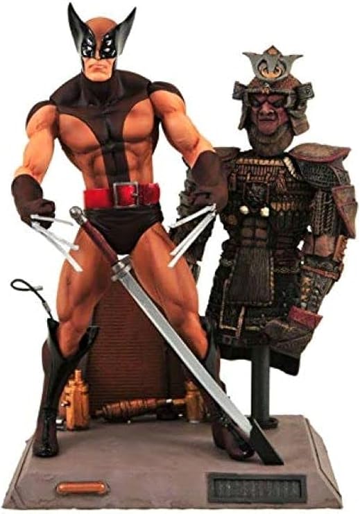 Marvel Select: Wolverine Action Figure | Marvel Select 8 Inch Action Figure - Exclusive Brown Costume Wolverine Masked