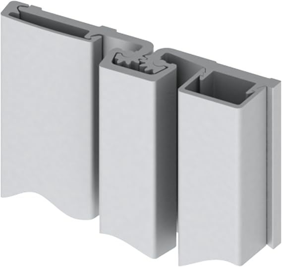 Hager 780-157 Series Aluminum Heavy Duty Fire Rated Roton Continuous Geared Hinges, Full Surface, Clear Anodized, 83" Length (Pack of 1) - 48059